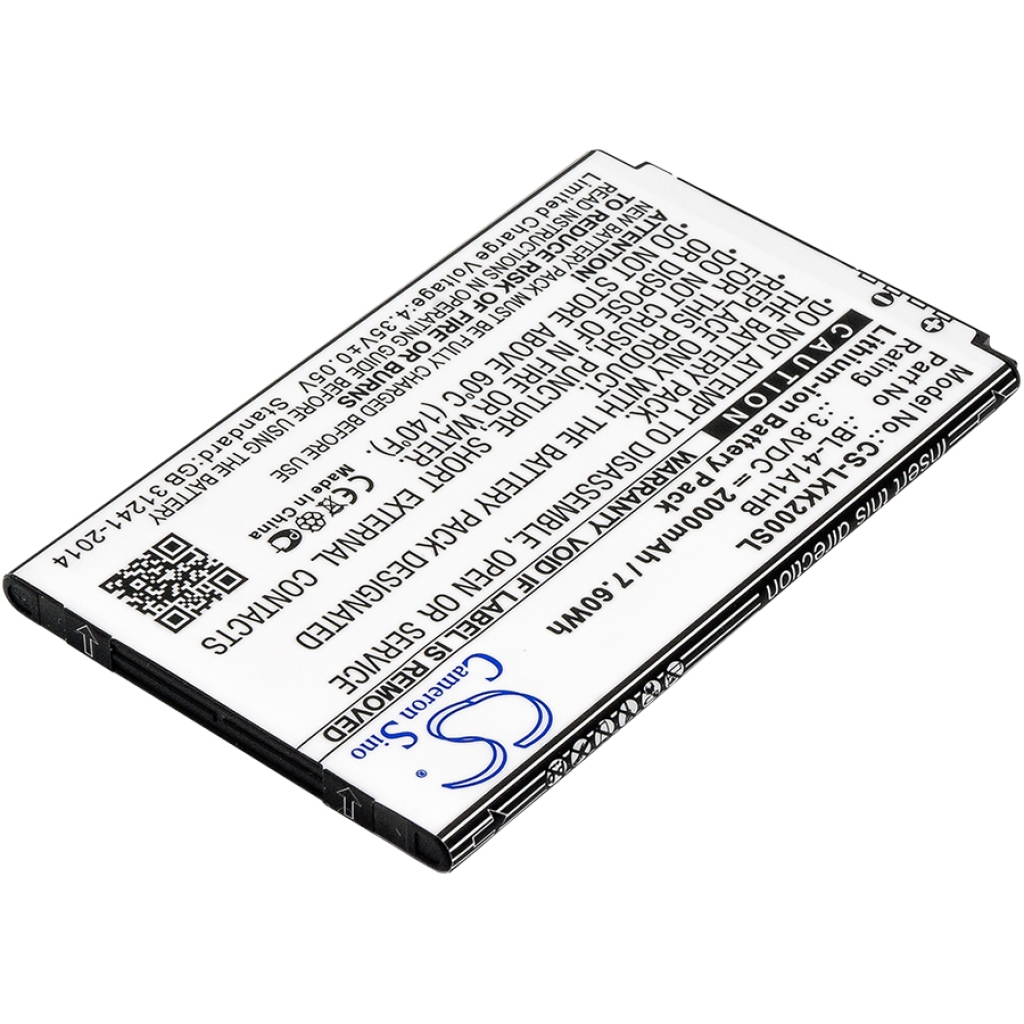 Mobiltelefonbatteri LG CS-LKK200SL