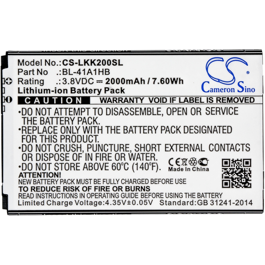 Mobiltelefonbatteri LG CS-LKK200SL