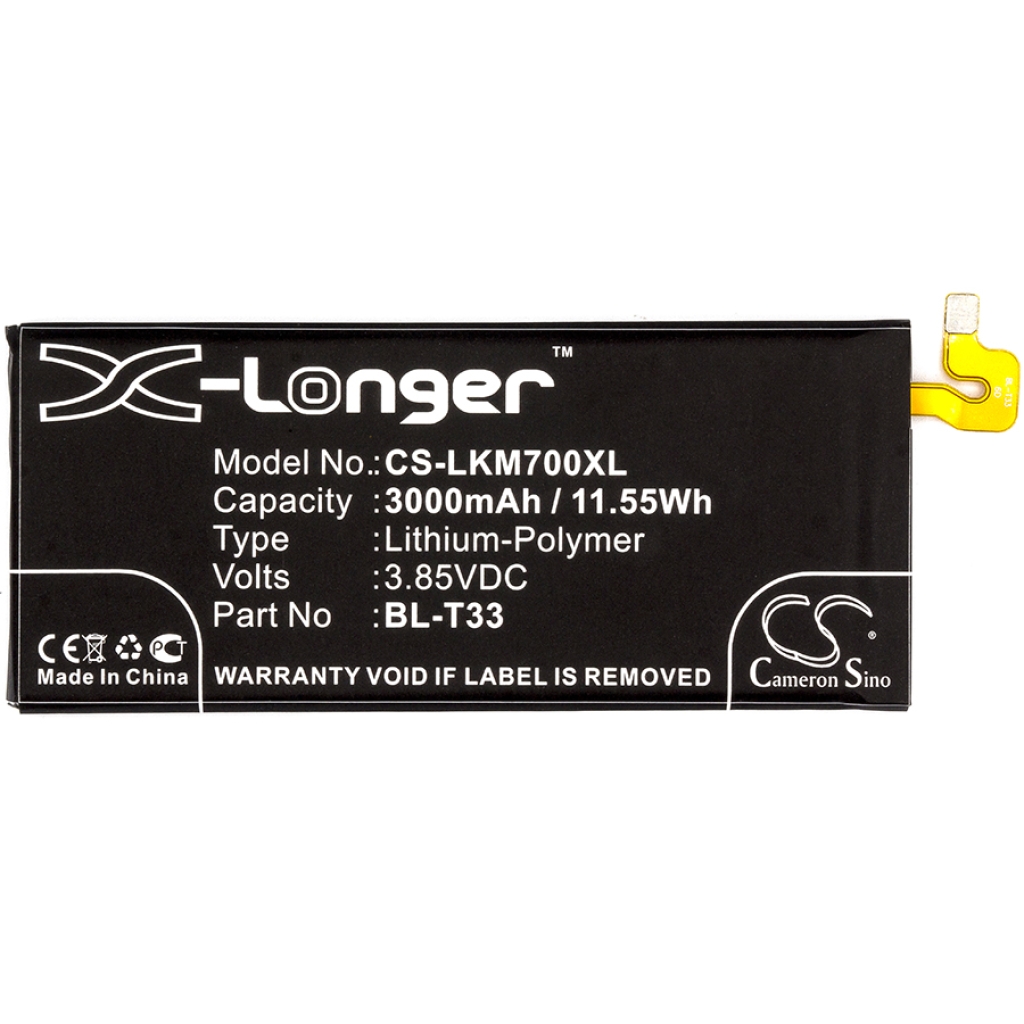 Mobiltelefonbatteri LG CS-LKM700XL