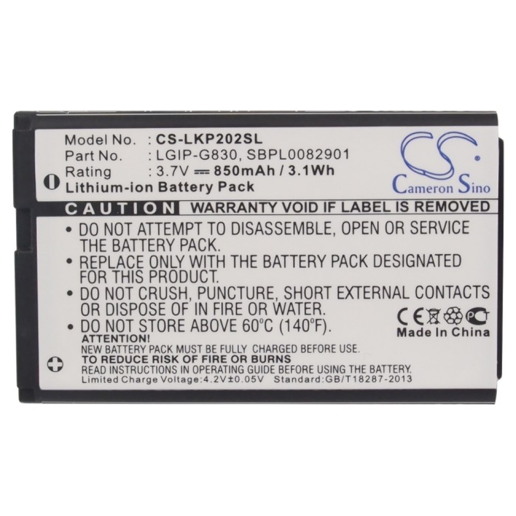 Mobile Phone Battery LG KP202