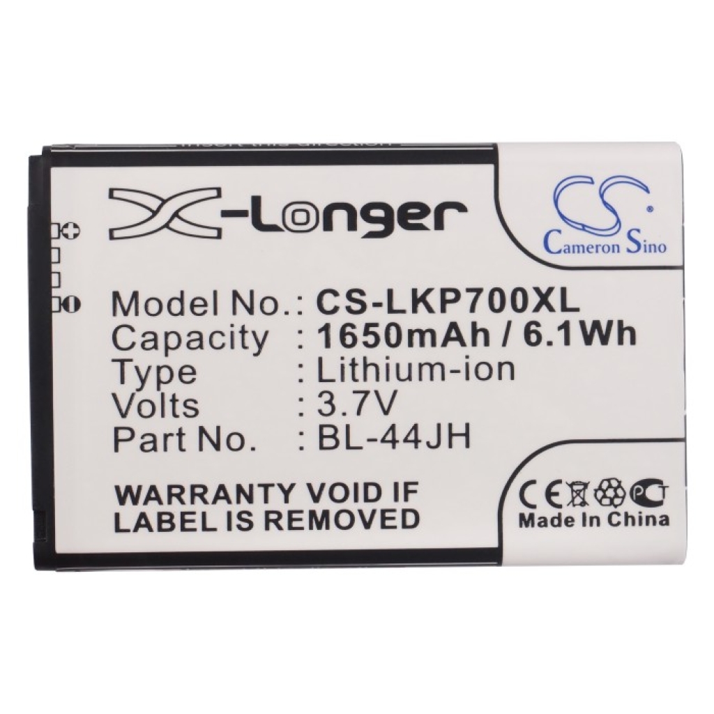 Batteri kompatibel med LG BoostMobile Cricket CS-LKP700XL