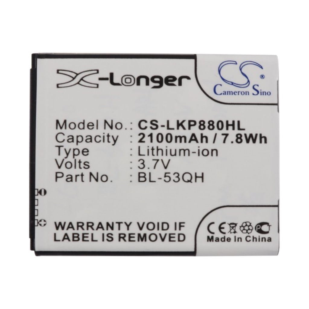 Batteri kompatibel med LG MetroPCS CS-LKP880HL