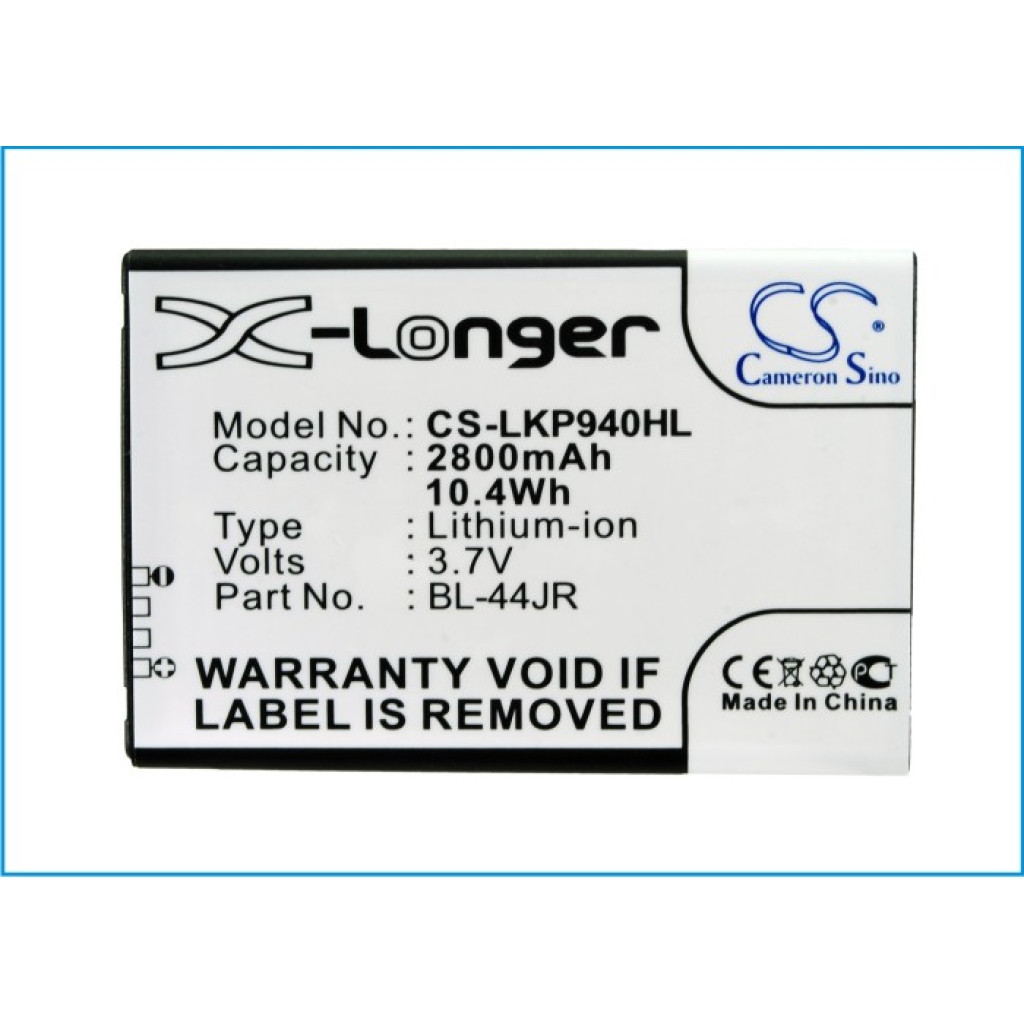 Batteri kompatibel med LG CS-LKP940HL