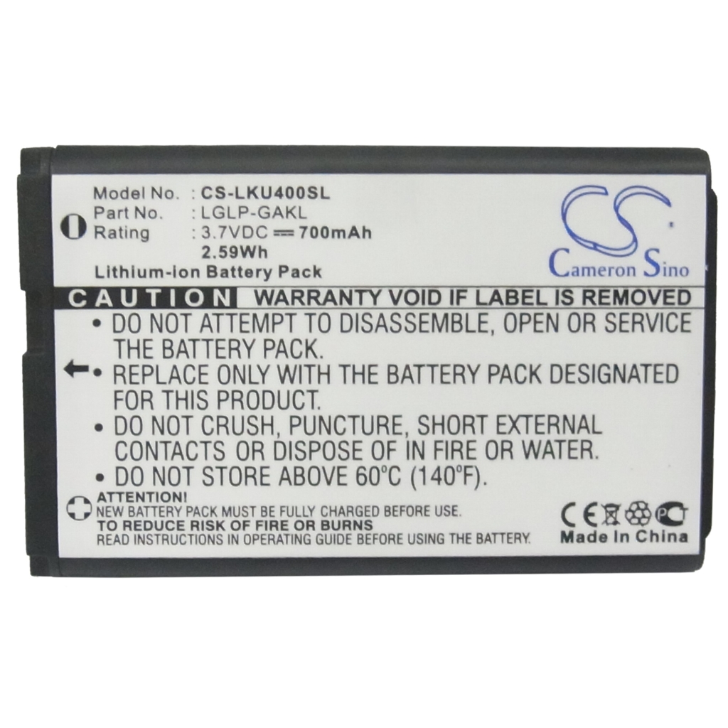 Batteri kompatibel med LG CS-LKU400SL