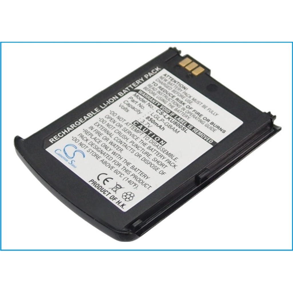Mobiltelefonbatteri LG CS-LKU800SL