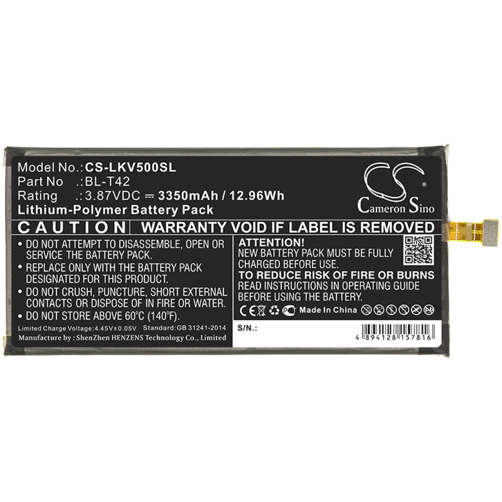 Mobiltelefonbatteri LG CS-LKV500SL