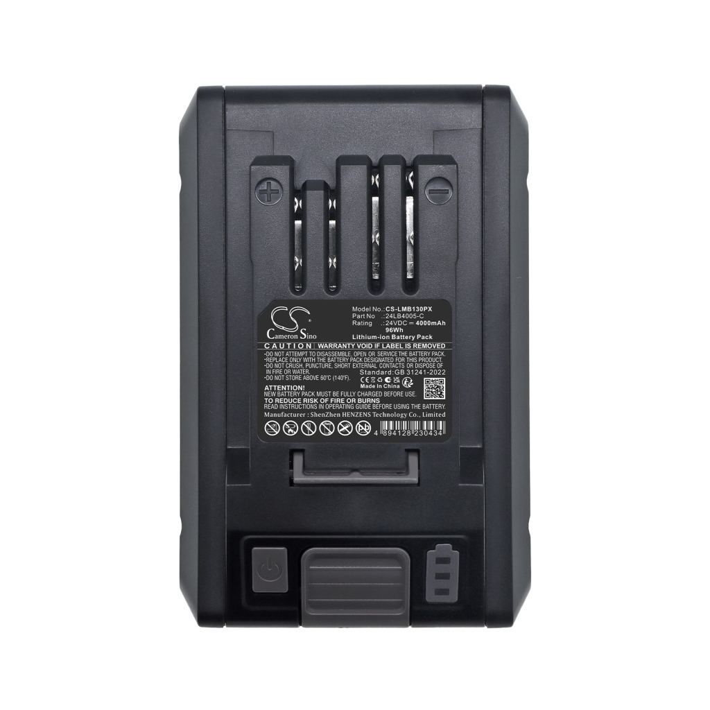 Batterier kompatibel med LawnMaster 20VMWGT 20VMWGT CS-LMB130PX