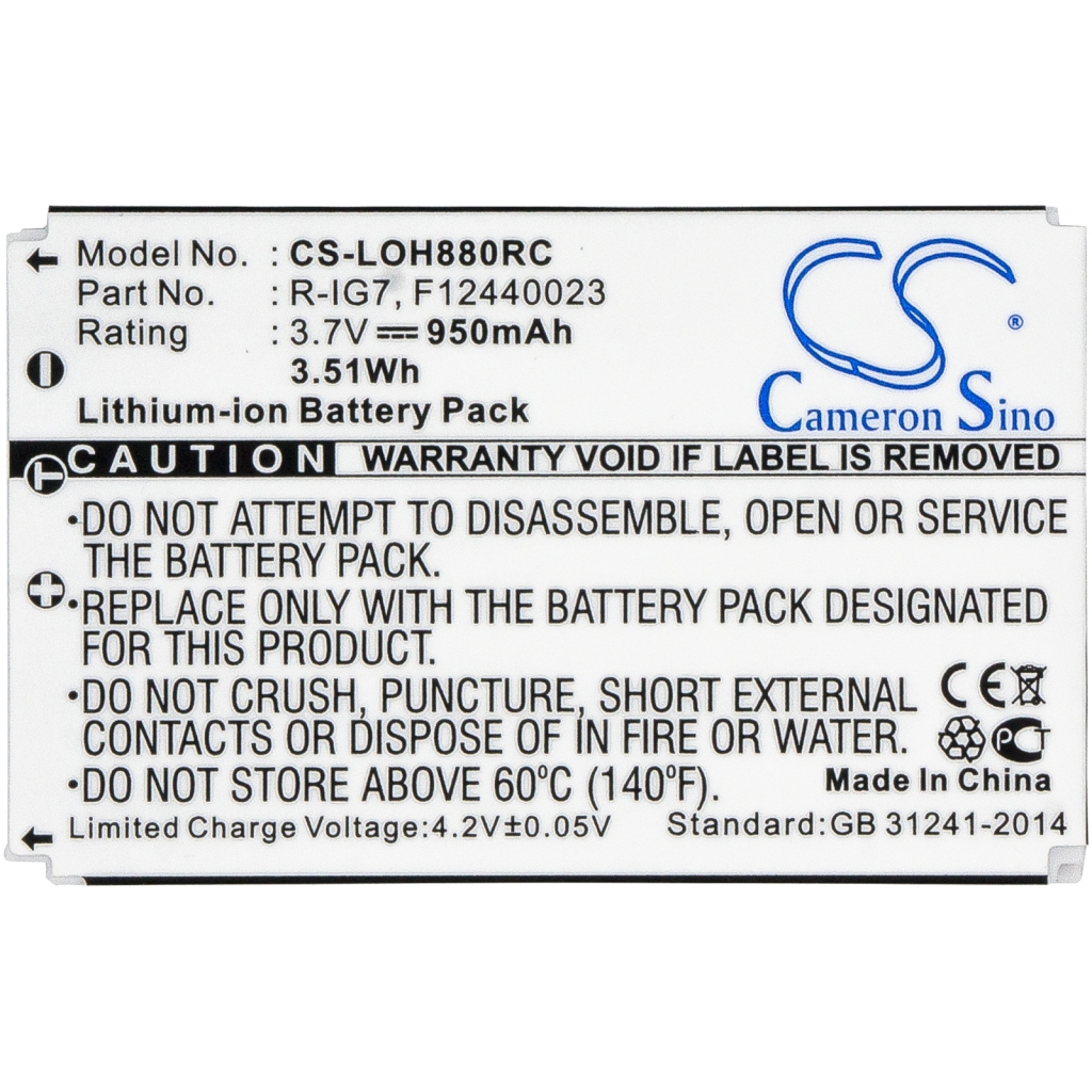 Battery Replaces 190304-200