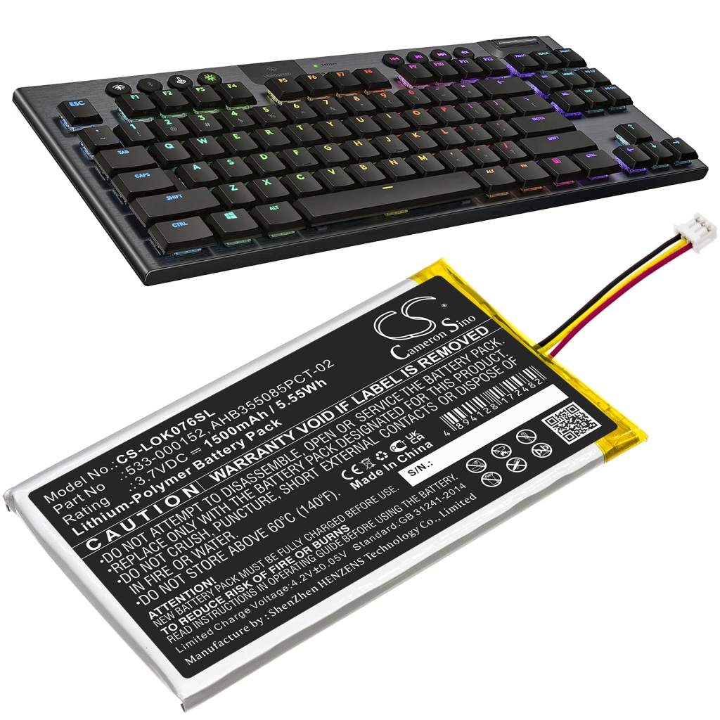 Tastaturbatteri Logitech CS-LOK076SL