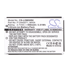 Kompatibel batteriudskiftning til Logitech 190304-2004,F12440071,M50A