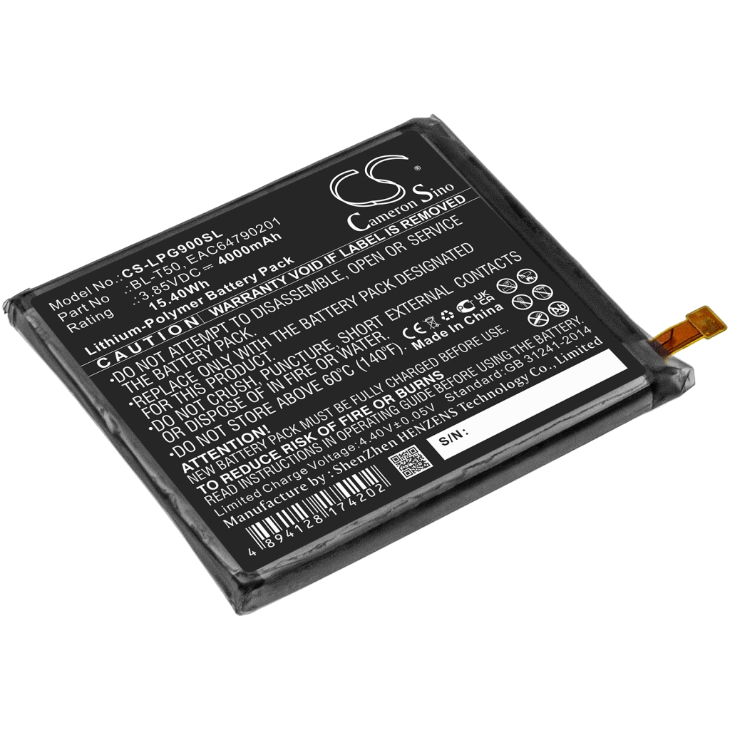 Mobiltelefonbatteri LG CS-LPG900SL