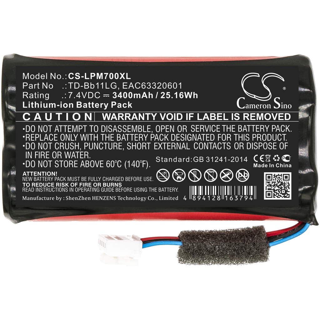 Højttalerbatteri Lg CS-LPM700XL