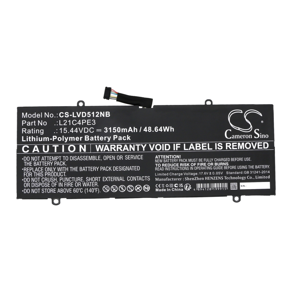 Notebookbatteri Lenovo CS-LVD512NB