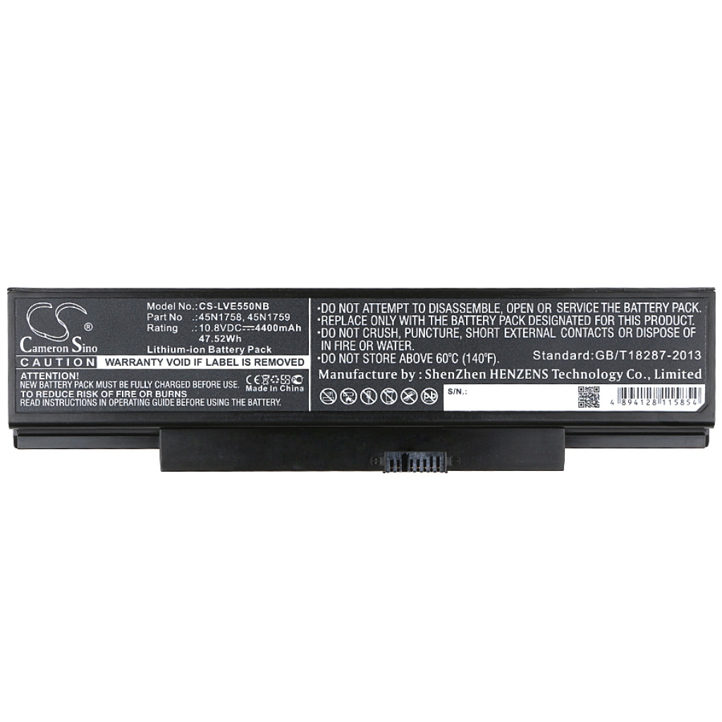 Notebookbatteri Lenovo CS-LVE550NB