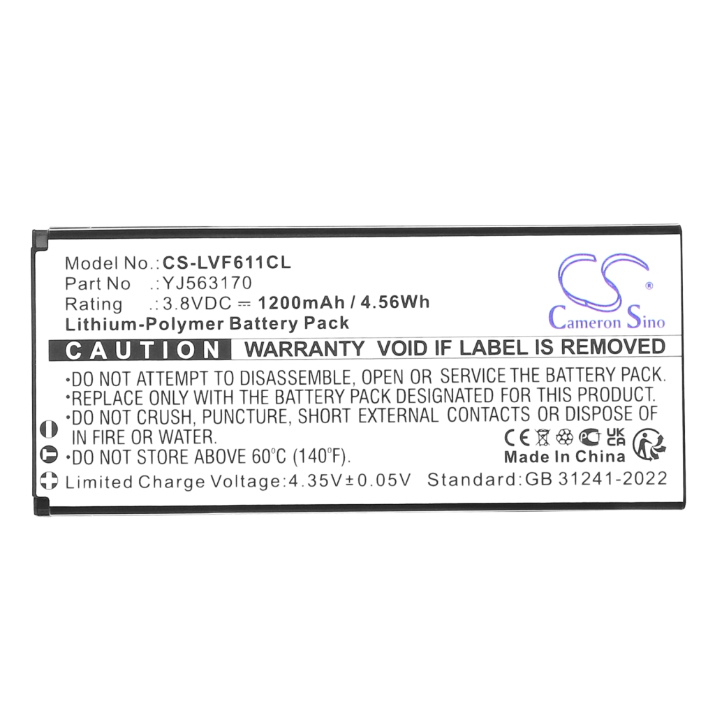 Batteri til trådløs telefon Linkvil CS-LVF611CL