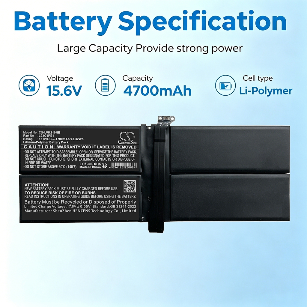 Batteri kompatibel med Lenovo CS-LVK210NB