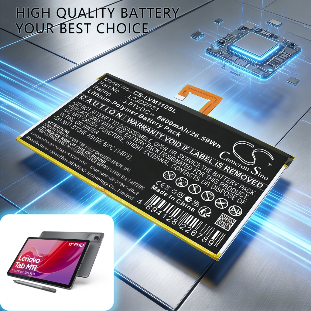 Batteri kompatibel med Lenovo CS-LVM110SL