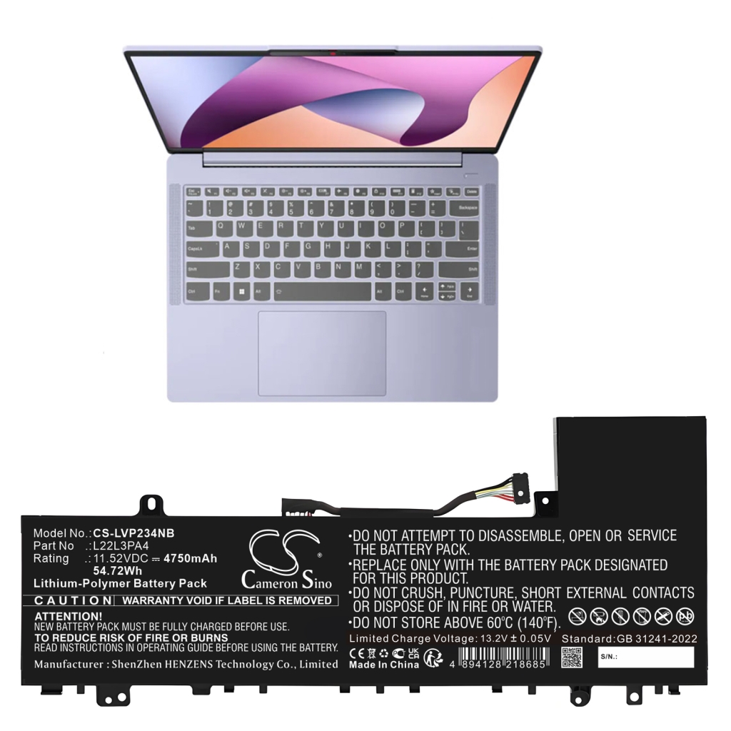 Notebookbatteri Lenovo CS-LVP234NB