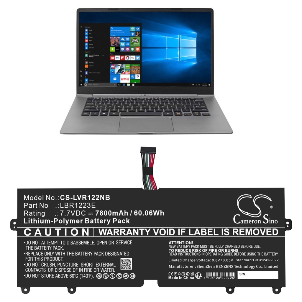 Notebookbatteri LG CS-LVR122NB