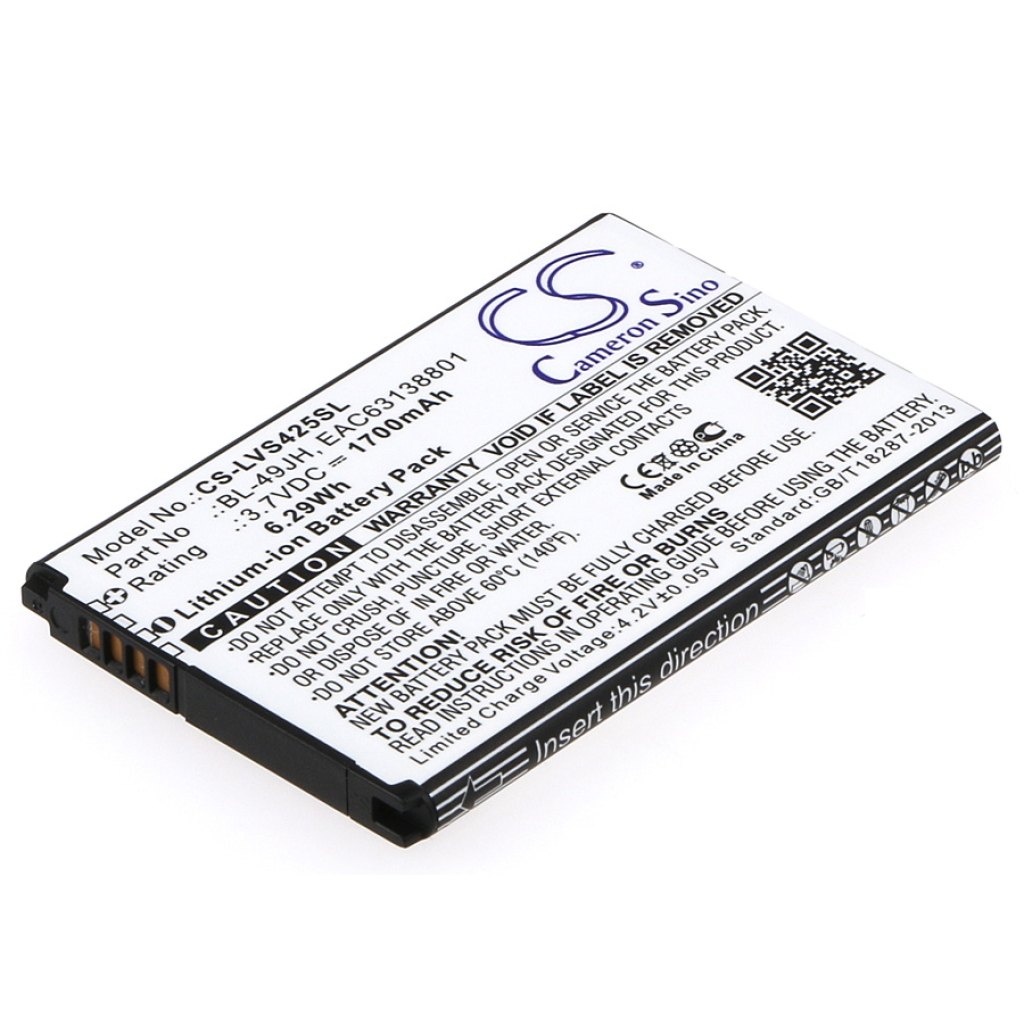Mobiltelefonbatteri LG CS-LVS425SL