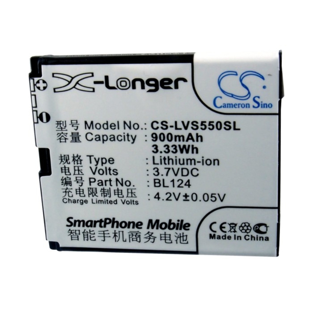 Batteri kompatibel med Lenovo CS-LVS550SL