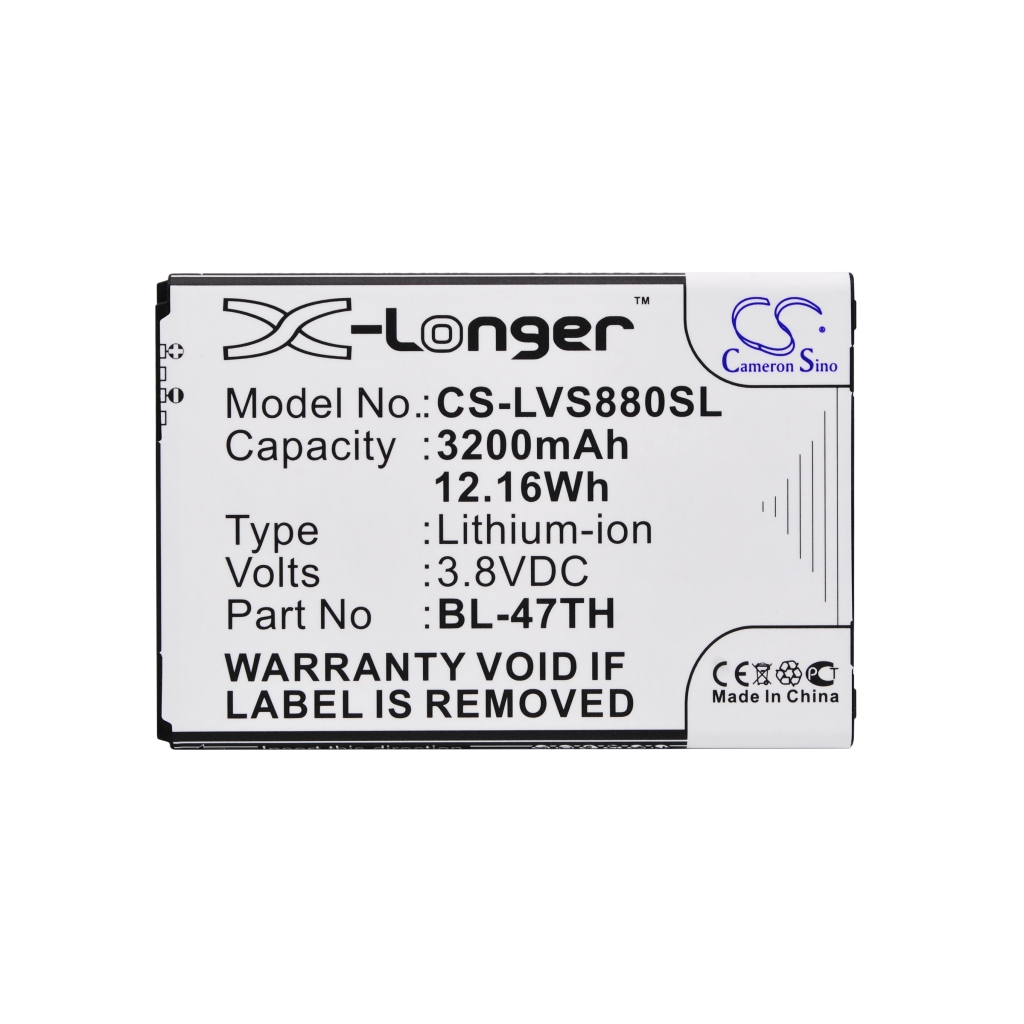 Mobiltelefonbatteri LG CS-LVS880SL