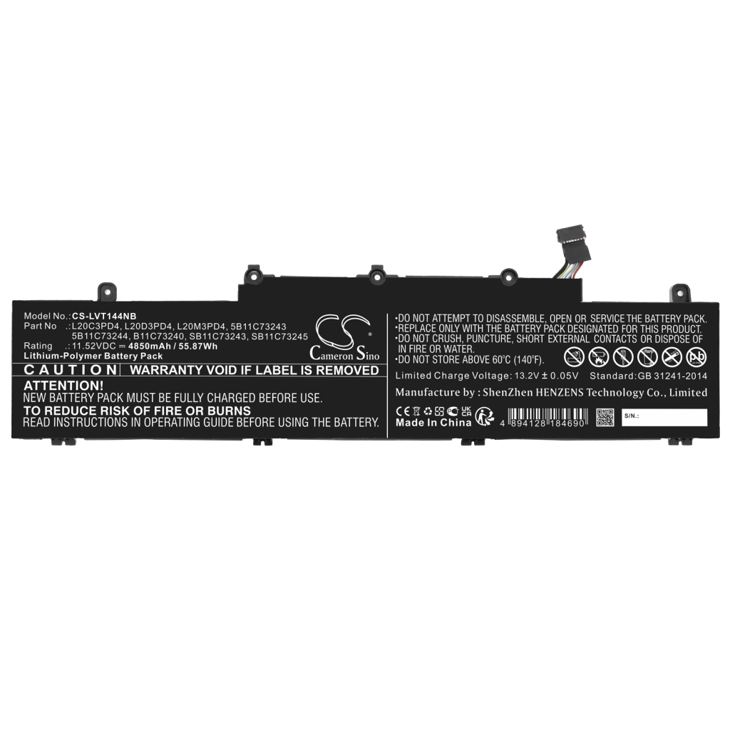 Notebookbatteri Lenovo CS-LVT144NB