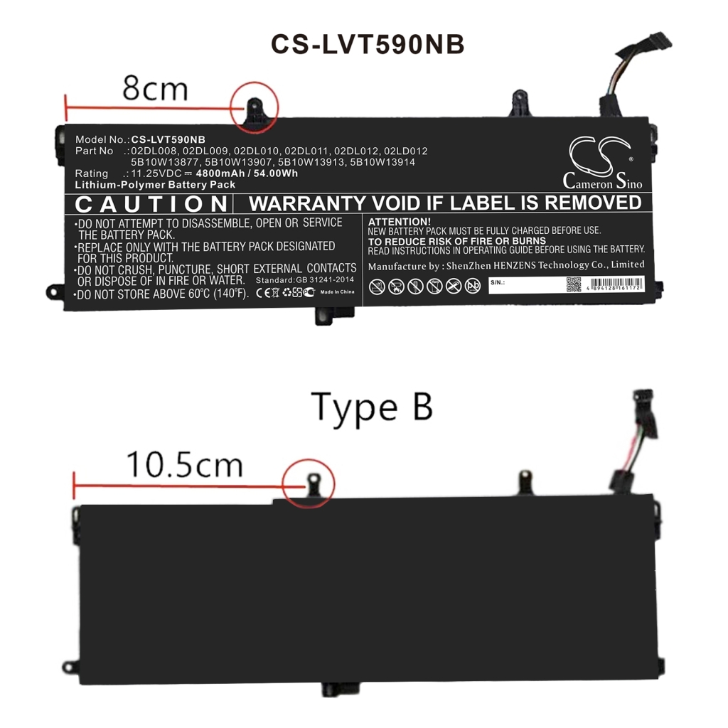 Battery Replaces SB10T83156