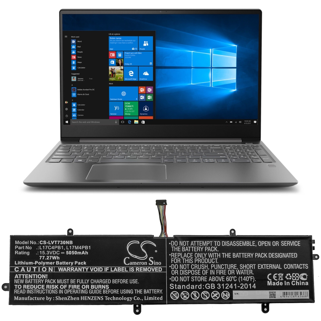 Notebookbatteri Lenovo CS-LVT730NB