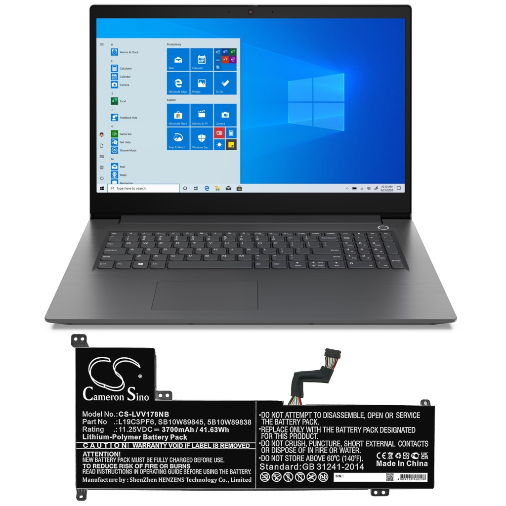 Notebookbatteri Lenovo CS-LVV178NB