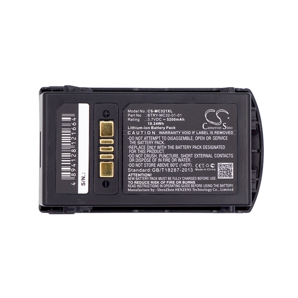 BarCode, Scanner Battery Zebra MC3200