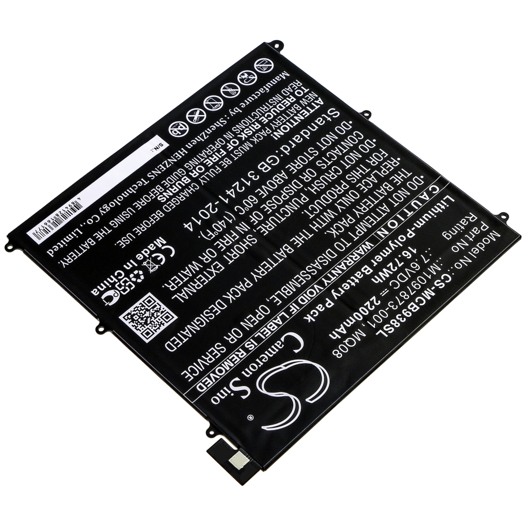 Tabletbatteri Microsoft CS-MCB938SL