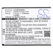 Compatible battery replacement for Mobistel E500615050011476