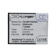 Kompatibel batteriudskiftning til Mobistel B01-E500,BTY26188,BTY26188MOBISTEL/STD
