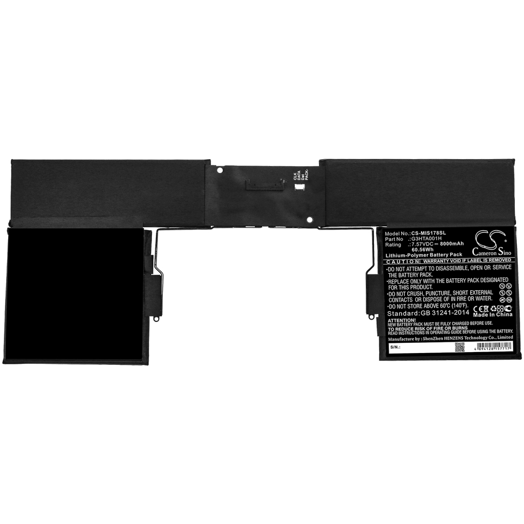 Tabletbatteri Microsoft CS-MCK178SL