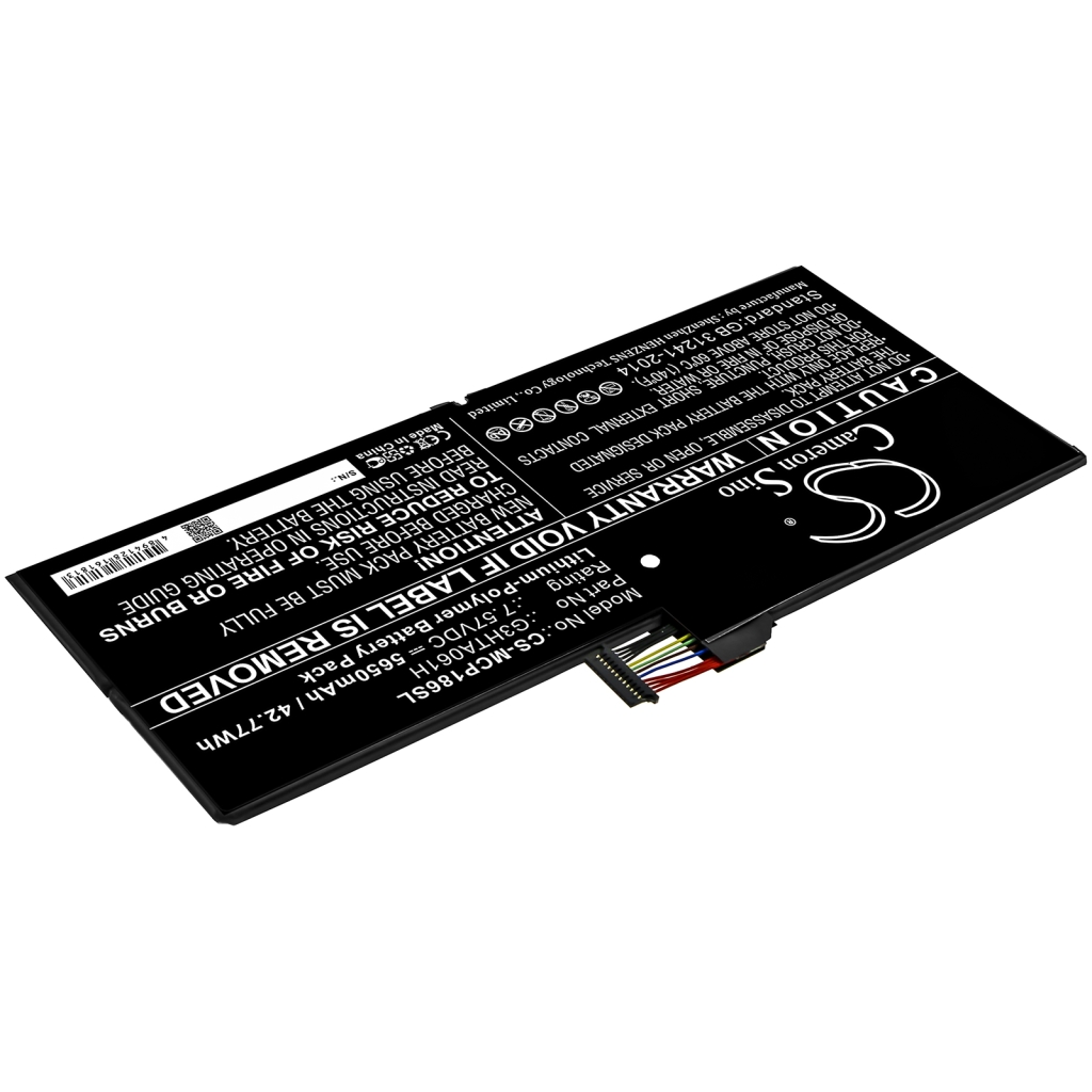 Tabletbatteri Microsoft CS-MCP186SL