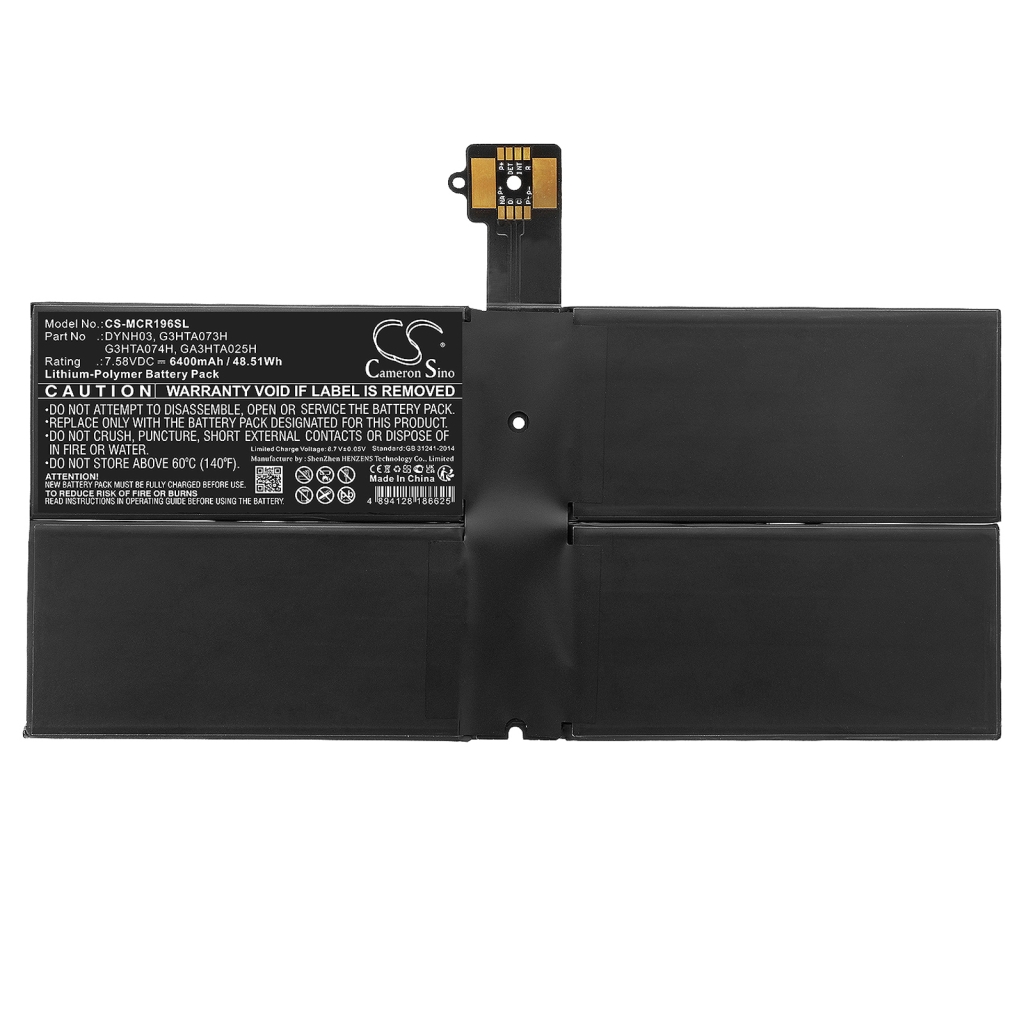 Tabletbatteri Microsoft CS-MCR196SL