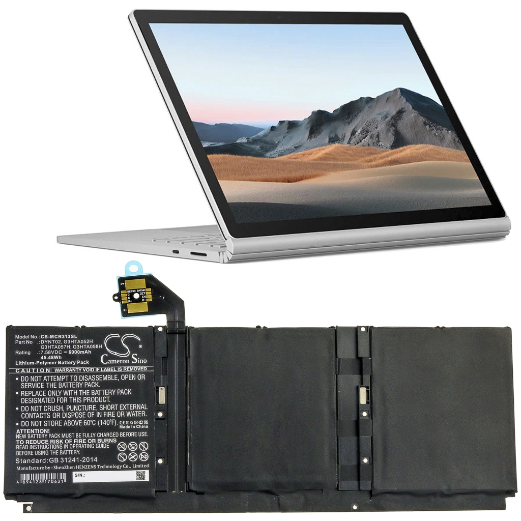 Tabletbatteri Microsoft CS-MCR313SL