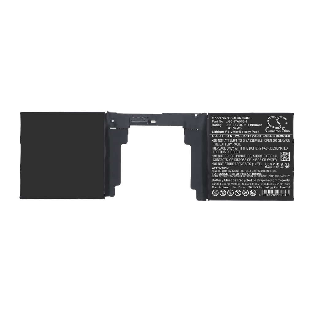 Batteri kompatibel med Microsoft CS-MCR363SL