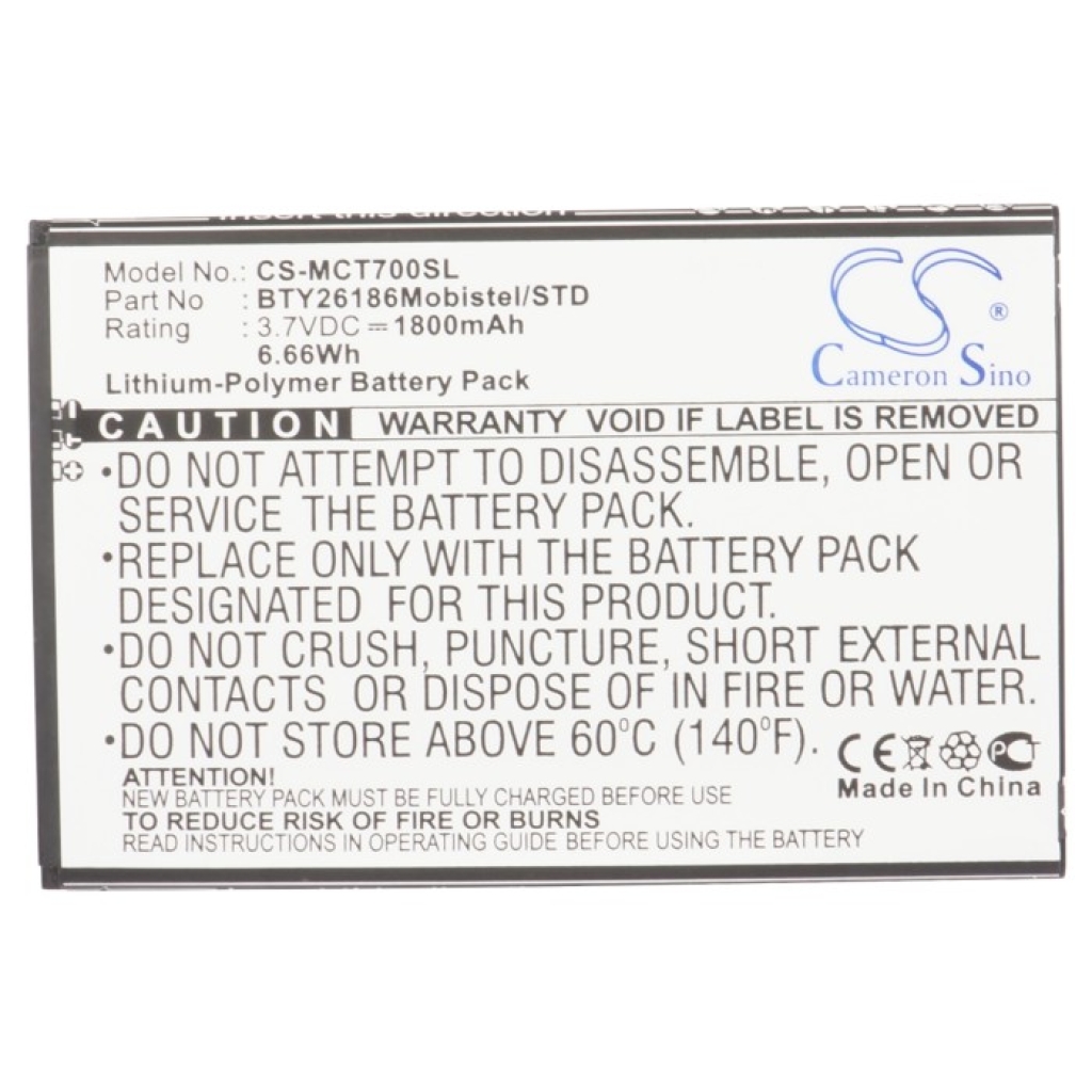 Mobiltelefonbatteri Mobistel CS-MCT700SL