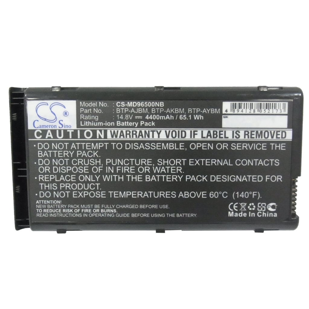 Batteri kompatibel med Medion CS-MD96500NB