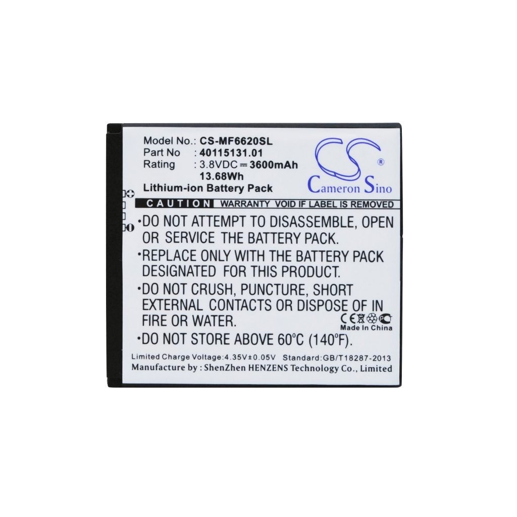 Hotspotbatteri Novatel wireless CS-MF6620SL