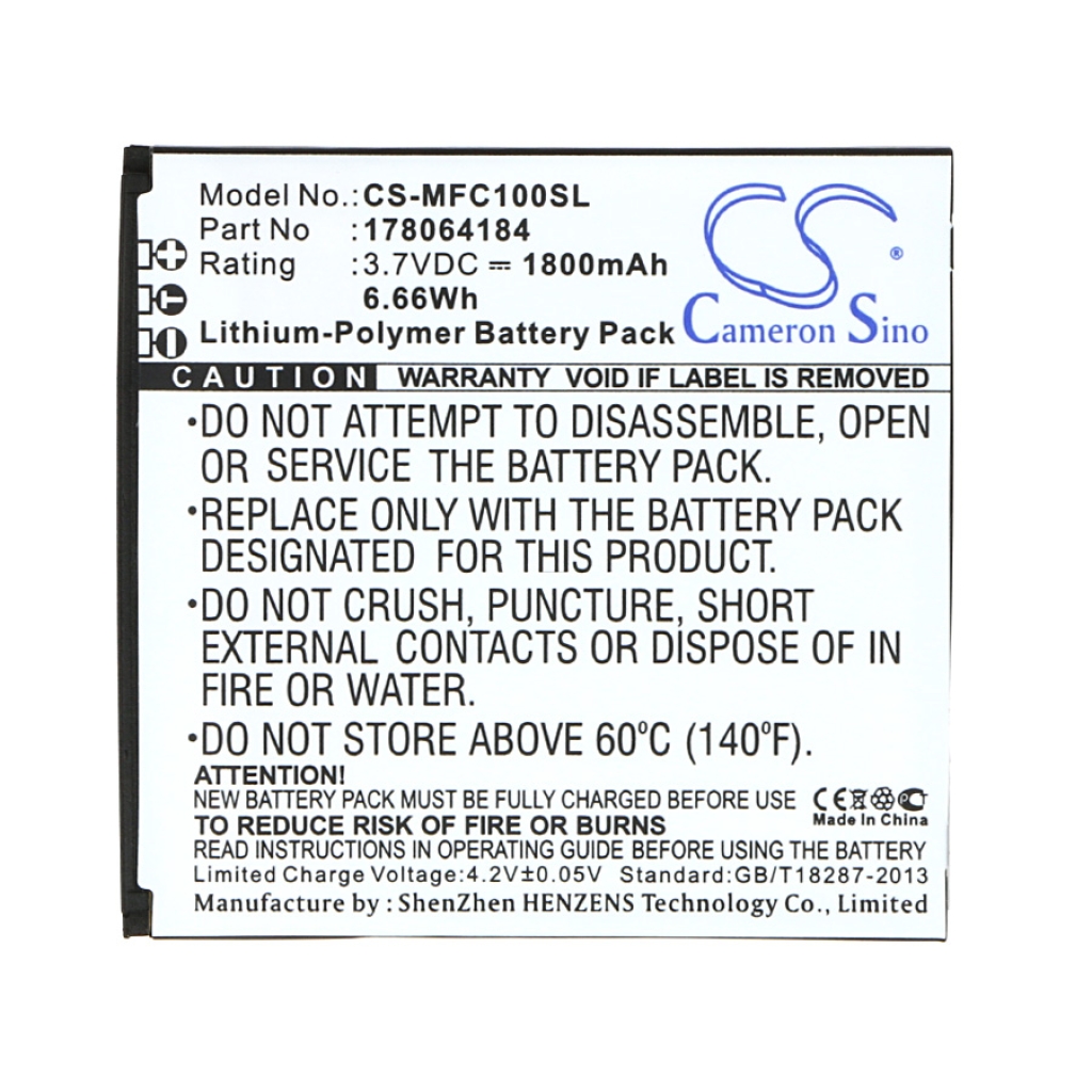 Batteri kompatibel med Mobiwire CS-MFC100SL