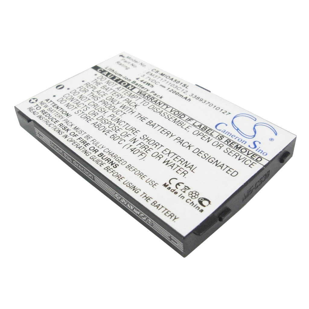Mobiltelefonbatteri Mitac CS-MIOA501SL