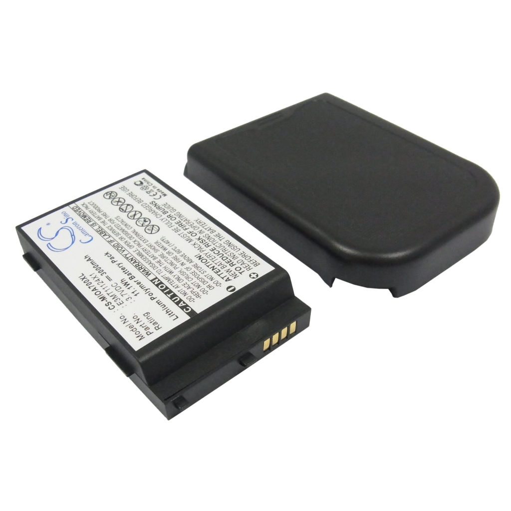 Batteri kompatibel med Mitac CS-MIOA700XL