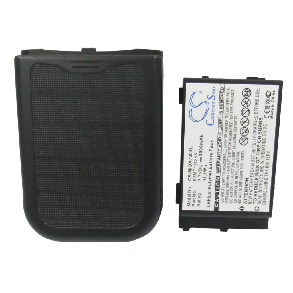 Batteri kompatibel med Mitac CS-MIOA700XL