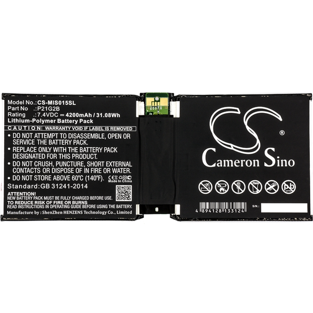 Tabletbatteri Microsoft CS-MIS015SL