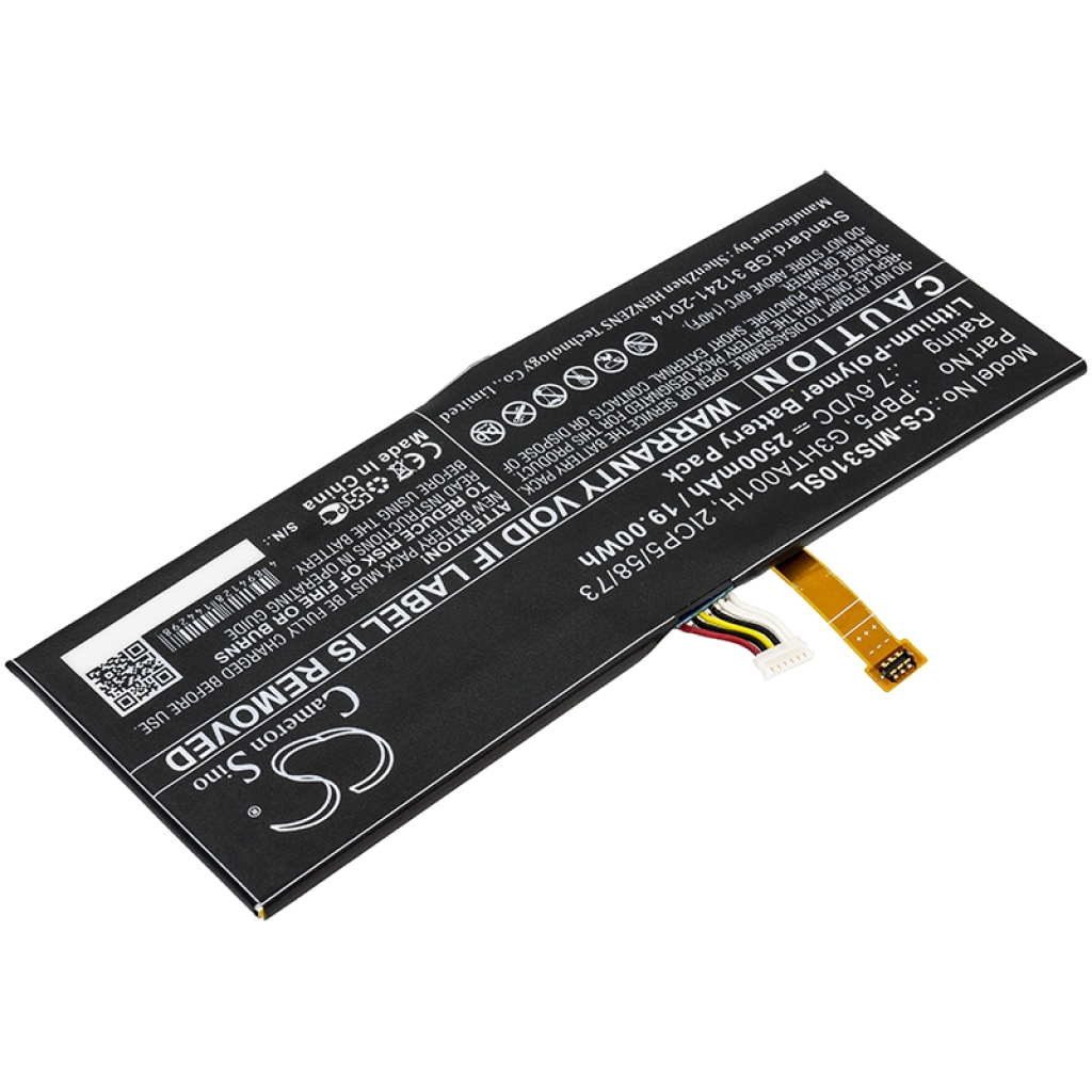 Tabletbatteri Microsoft CS-MIS310SL