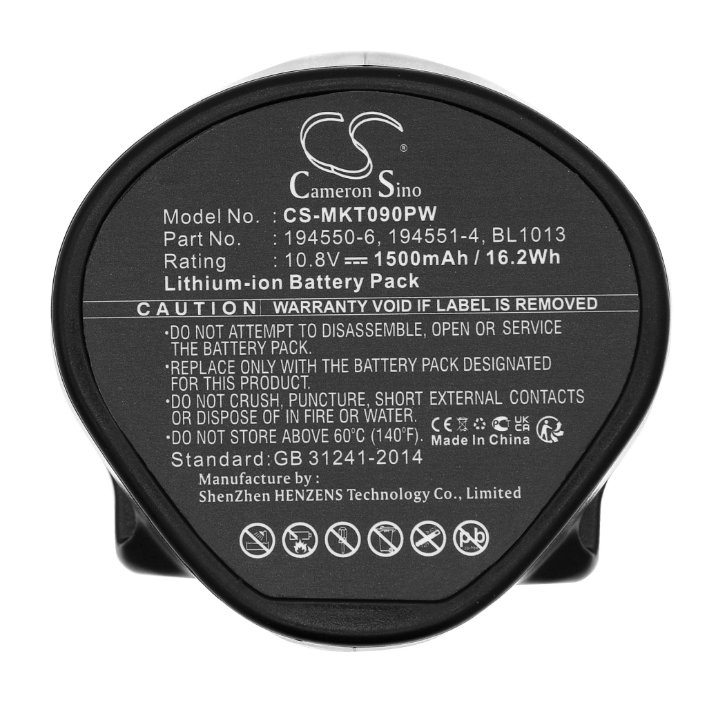 Batterier kompatibel med Makita CC300 CC300 CS-MKT090PW