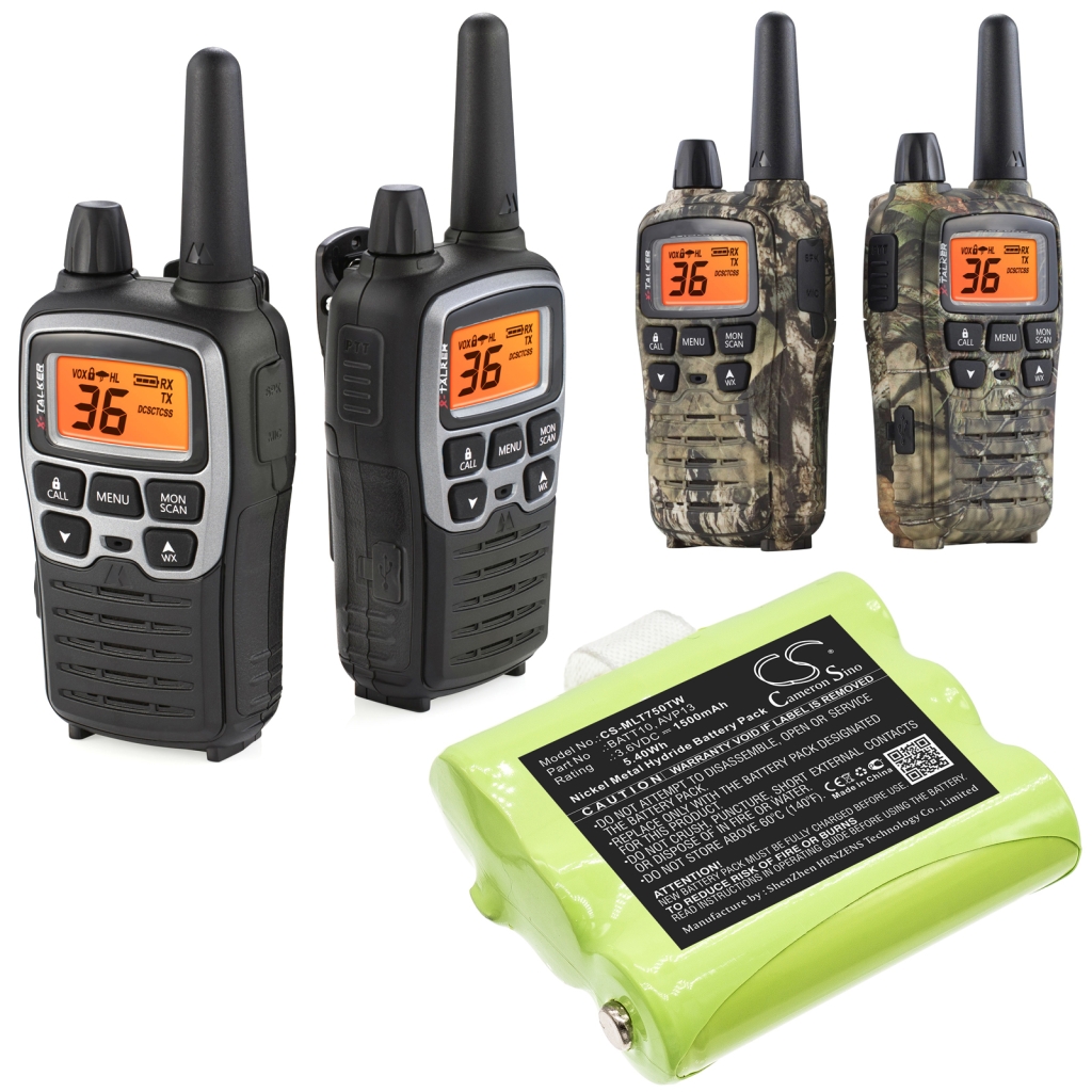 Tovejs radio batteri Midland CS-MLT750TW